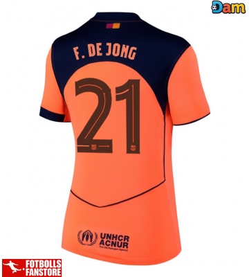 Barcelona Frenkie de Jong #21 Tredje Tröja Dam 2025-26 Kortärmad